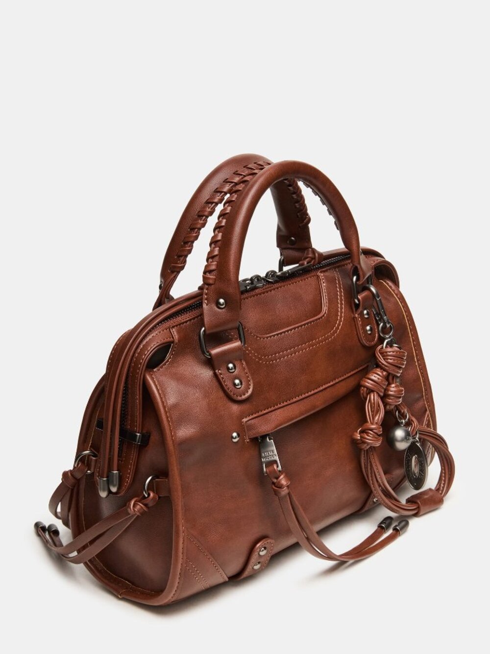 NEW STEVE MADDEN RIGGS BAG RUST Womens Top Handle Crossbody Purse - Picture 4 of 5